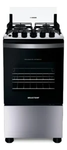 Fogão 4 Bocas Acendimento Elétrico Bfo4nbr Inox Brastemp