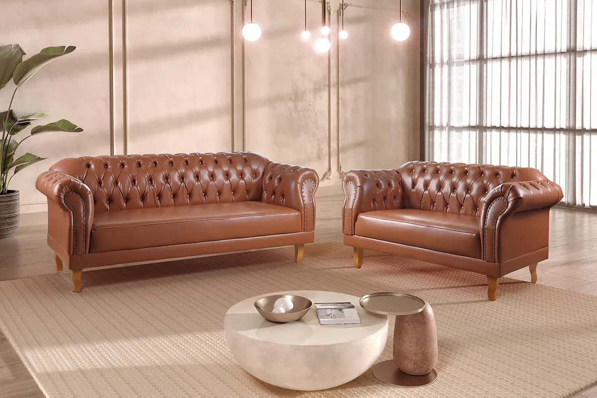 Conjunto Sofás Chesterfield Duque