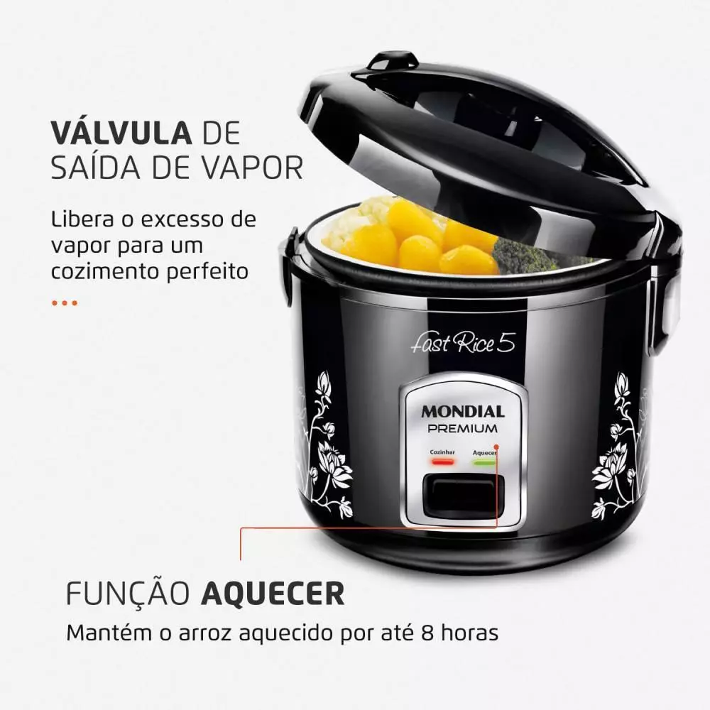 Panela de Arroz Mondial Inox - Imagem 3
