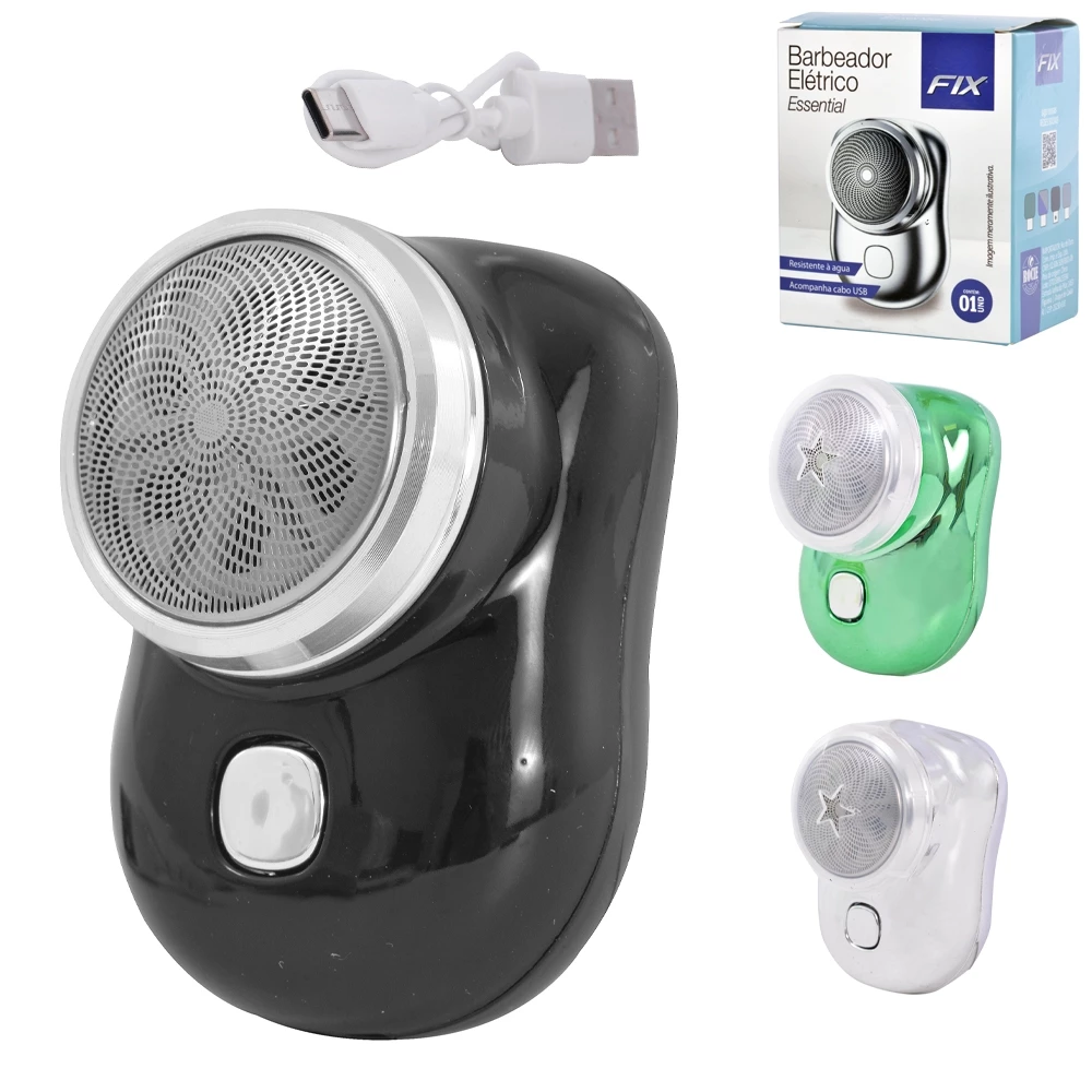 Mini Barbeador Elétrico Portátil