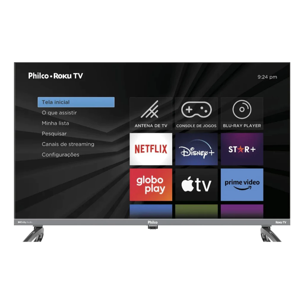 Smart TV Philco 32'' com Roku e Wi-Fi
