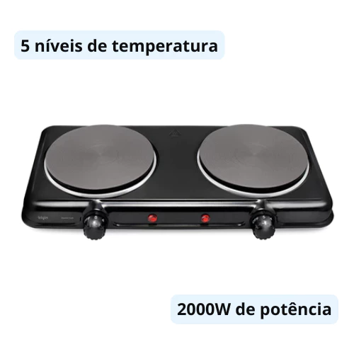 Fogão Elétrico Elgin Double Cook 2 Bocas - Imagem 3