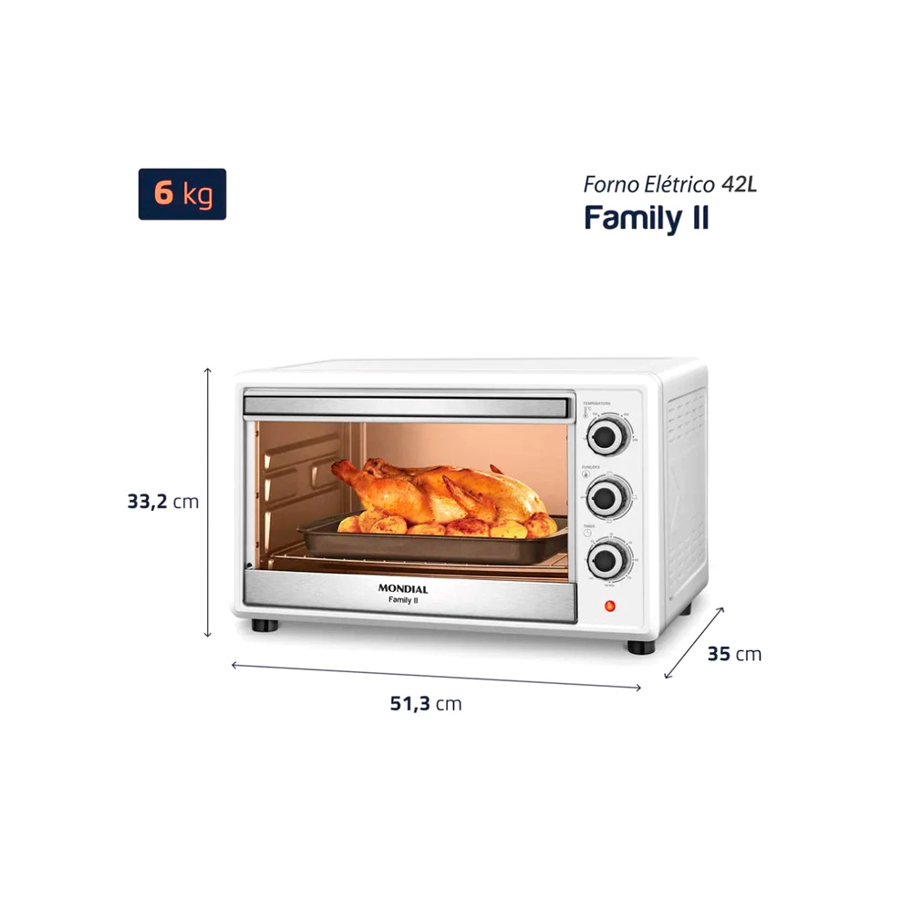 Forno Elétrico Mondial FRN-42-W - Imagem 2