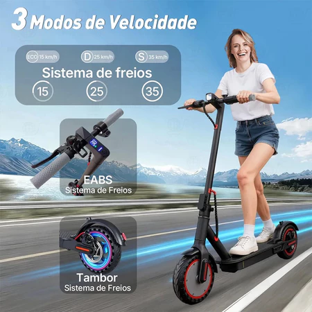 Patinete Elétrico Scooter Dobrável V6 - Imagem 3