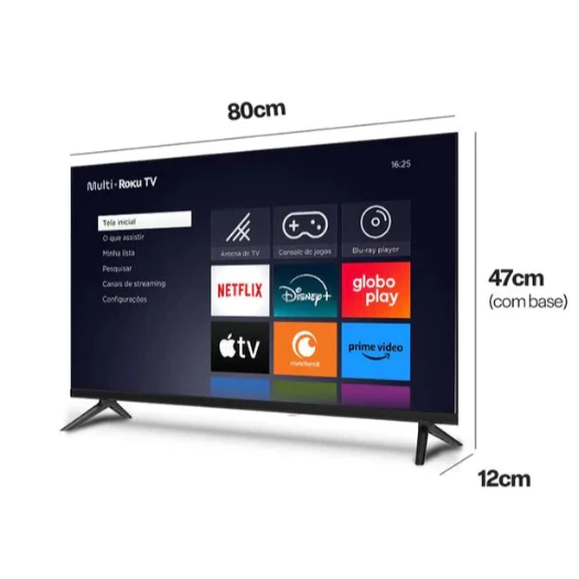 Smart TV DLED 32” HD Multi Essencial