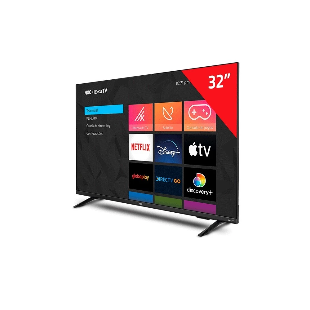 Smart TV AOC 32 Polegadas Roku 