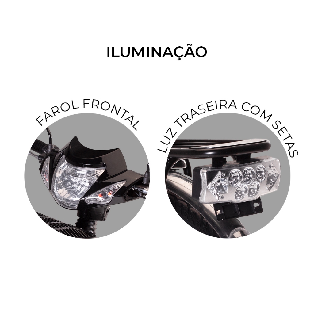Bicicleta Scooter Elétrica WeHawk EB 500W - Image 7