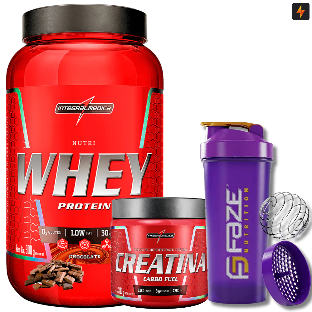 Kit Nutri Whey + Creatina + Coteleira - Image 2