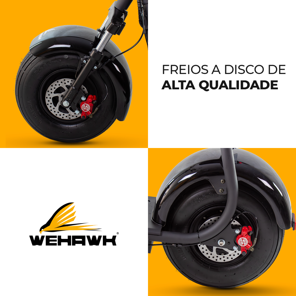 Scooter Elétrica WeHawk x7 1000W - Image 7