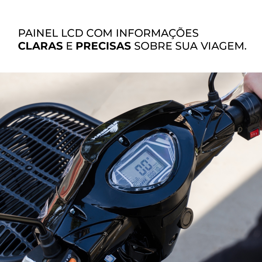 Bicicleta Scooter Elétrica WeHawk EB 500W - Image 6