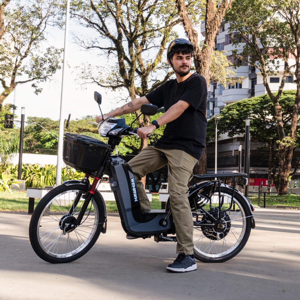 Bicicleta Scooter Elétrica WeHawk EB 500W - Image 2