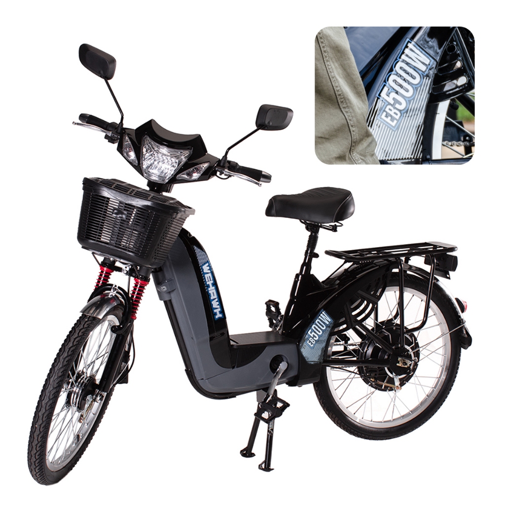 Bicicleta Scooter Elétrica WeHawk EB 500W - Image 10