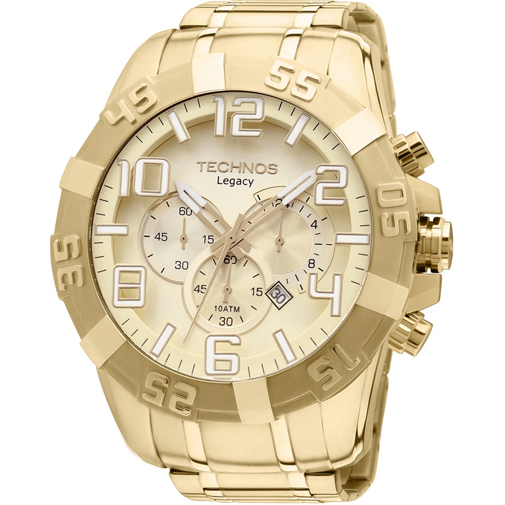 Relógio Technos Dourado Masculino