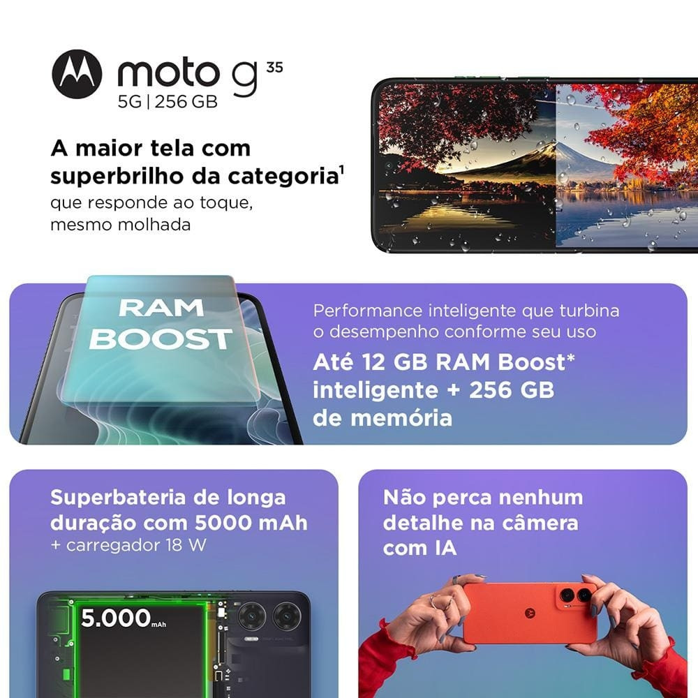 Smartphone Moto G35 Coral 5G - Image 5