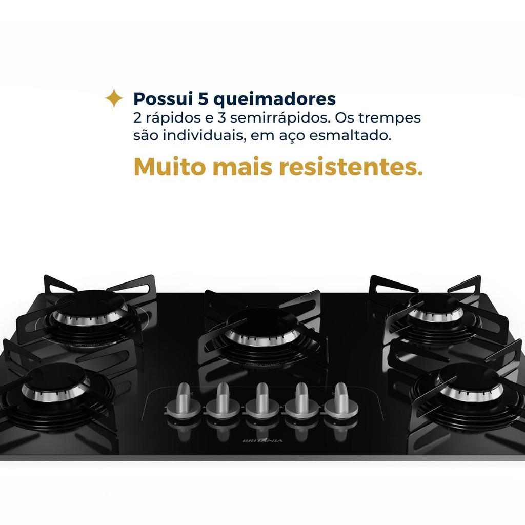 Cooktop a Gás Britânia 5 Bocas - Image 6