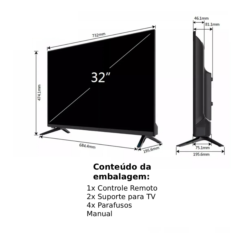 Smart TV 32" LED HD - Android & Hi-Fi - Image 3