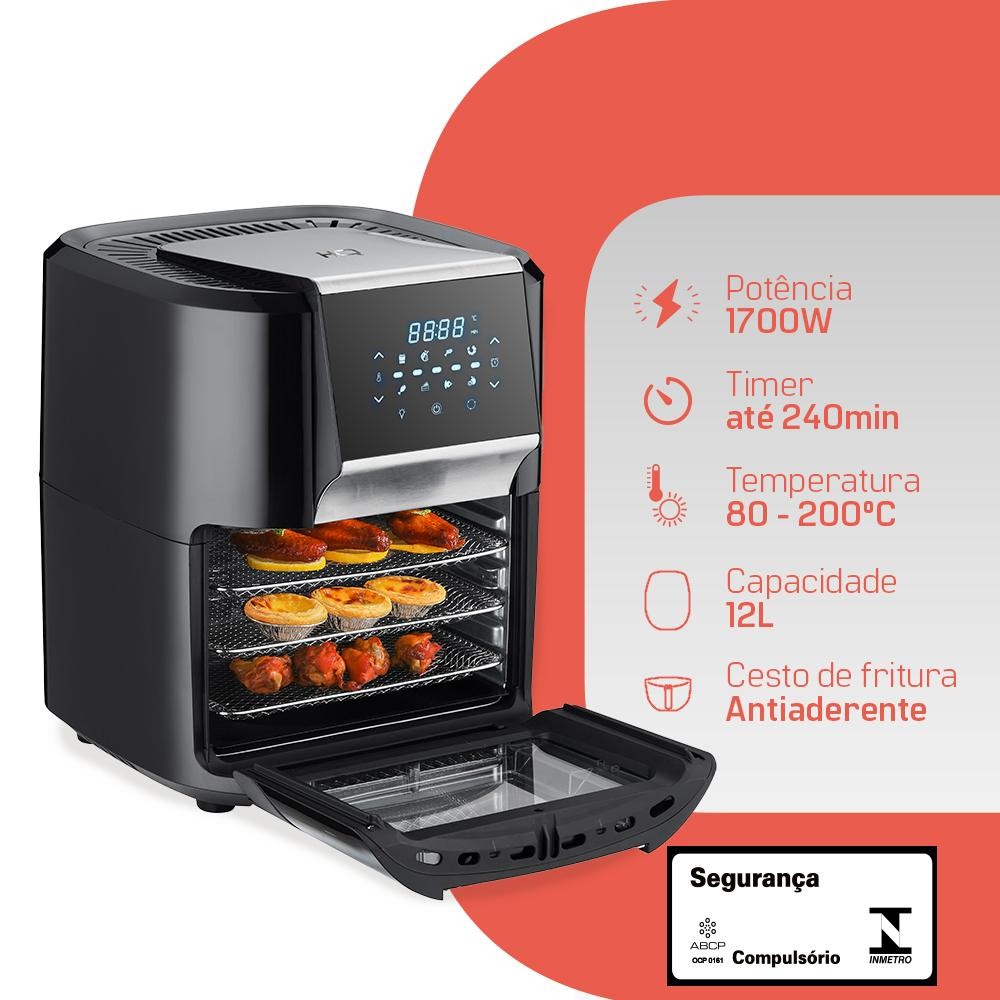 AirFryer Oven HQ 12L - Preto