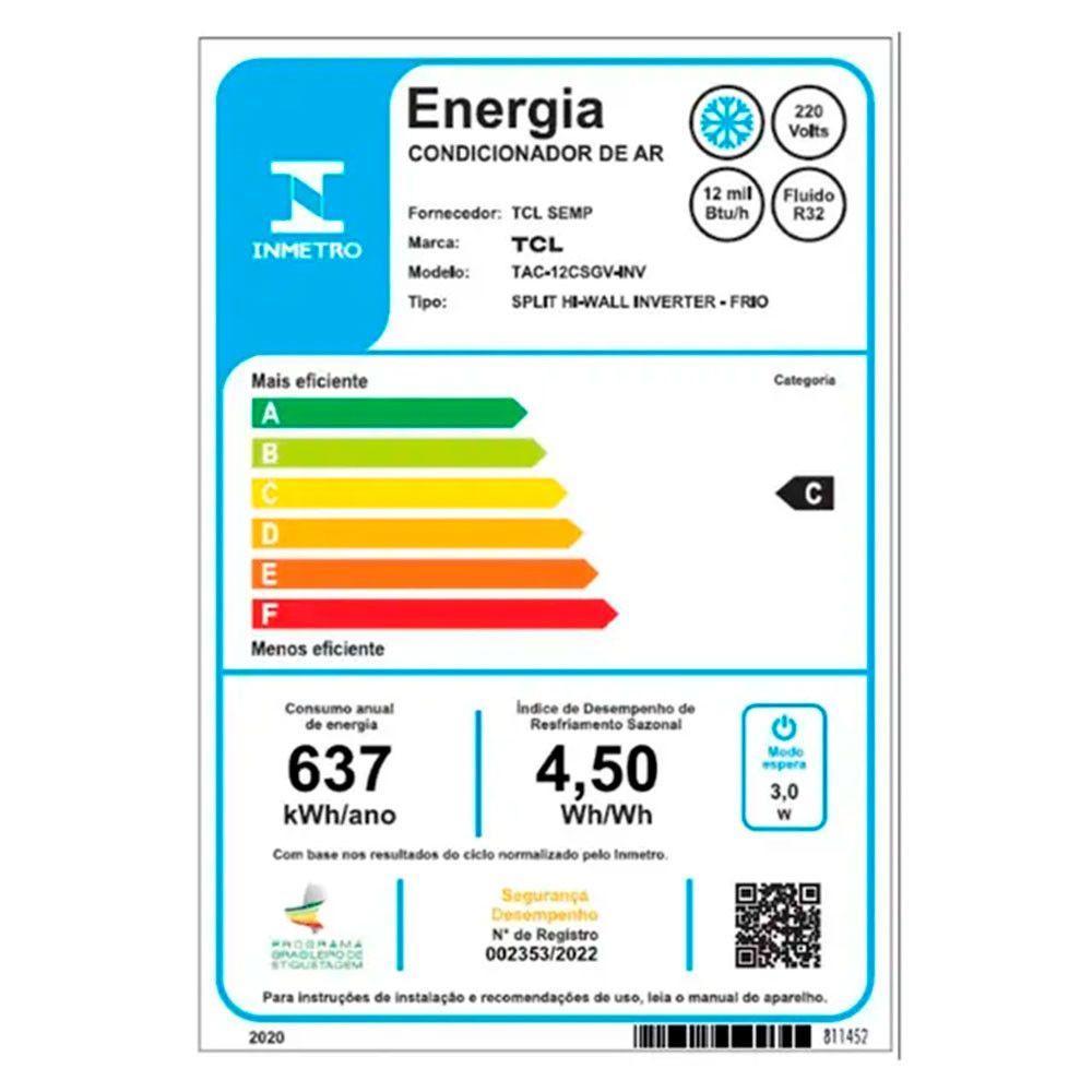 Ar condicionado Split TCL Elite Inverter 9.000 BTUs - Image 3