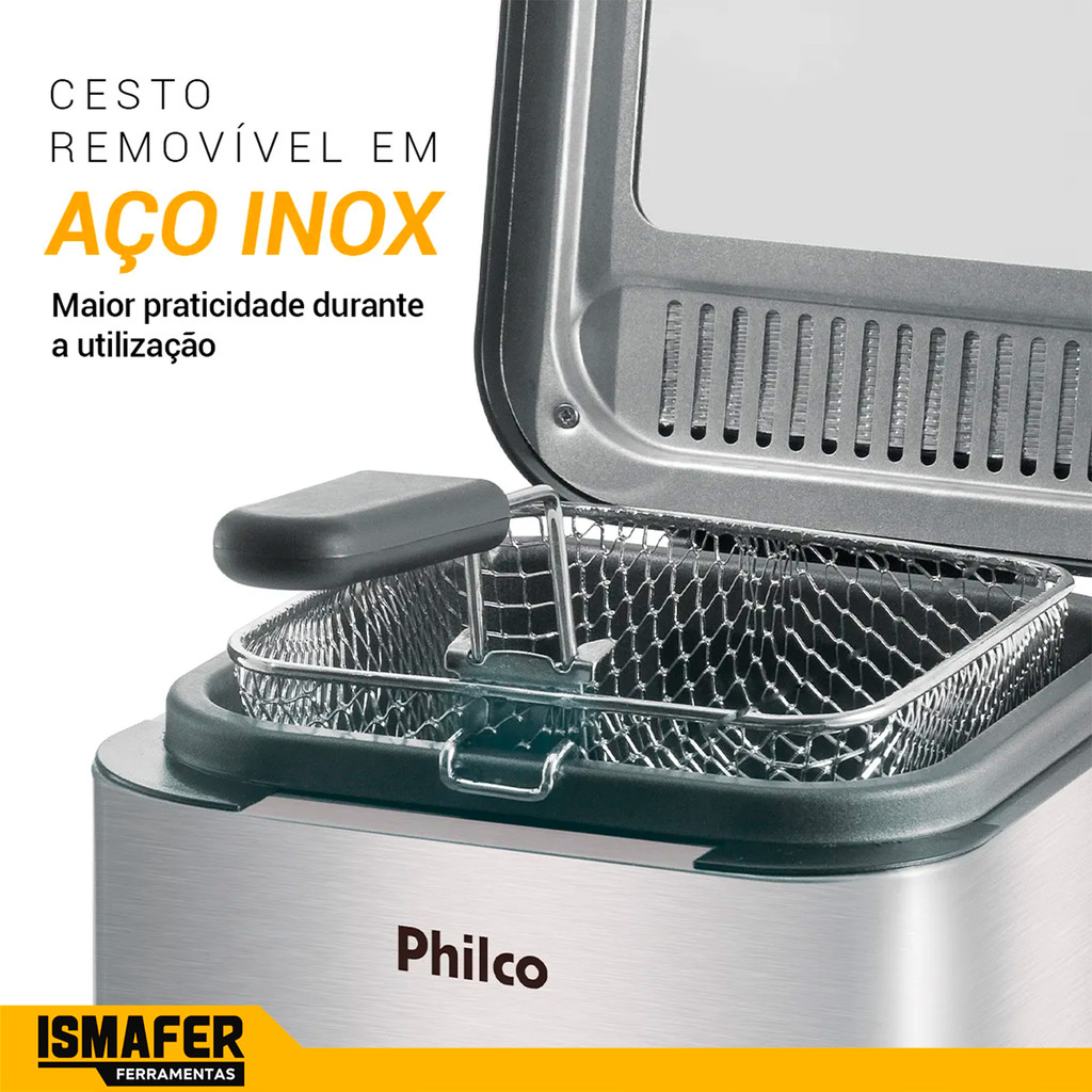 Fritadeira Elétrica Deep Fry Inox Philco - Image 2
