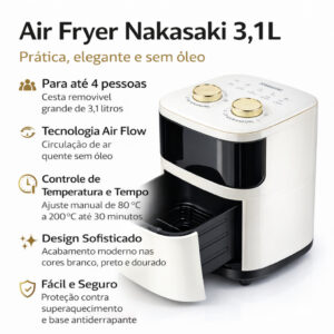 Air Fryer Fritadeira Elétrica Sem Óleo