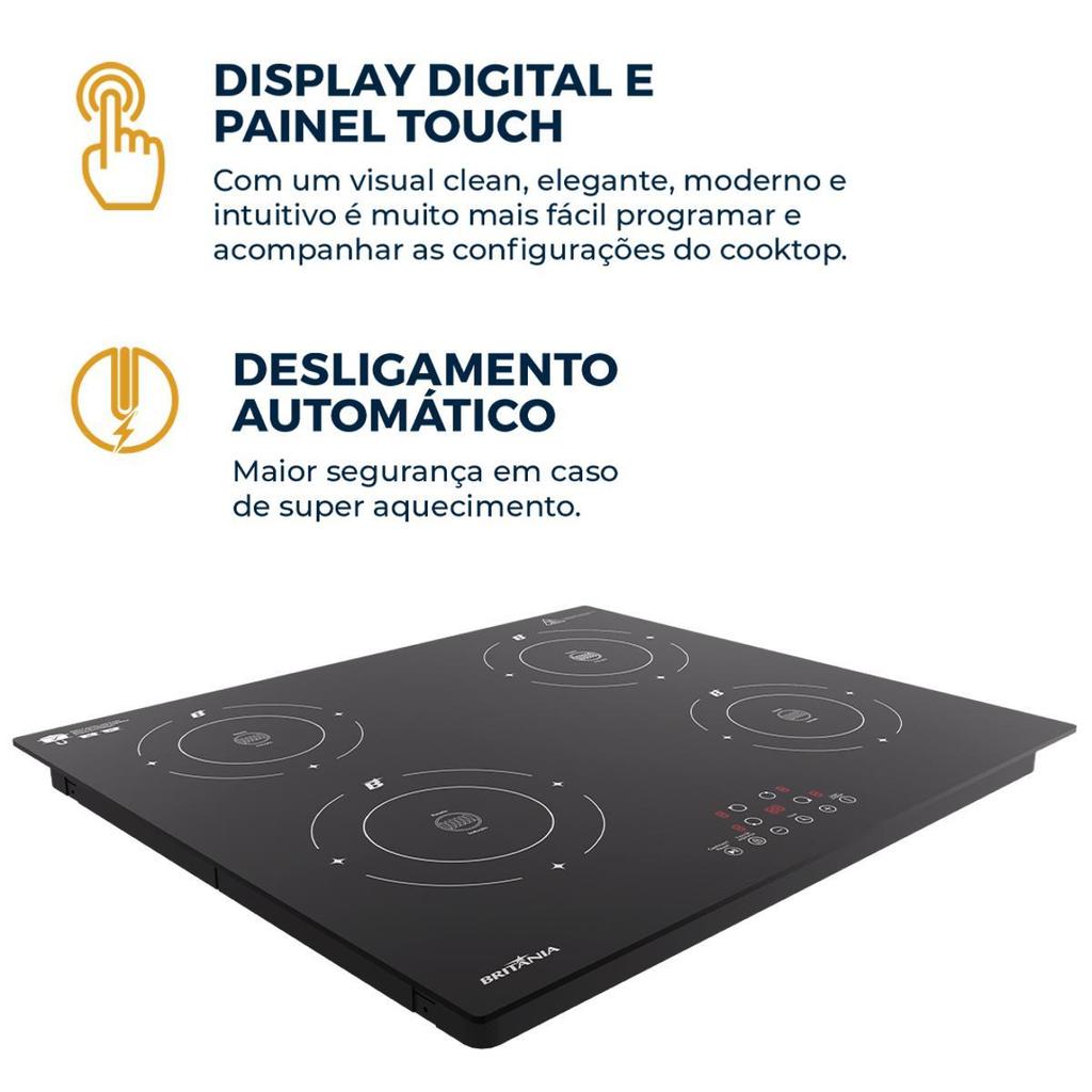 Cooktop 4 Bocas Britânia BCTE40A - Image 6