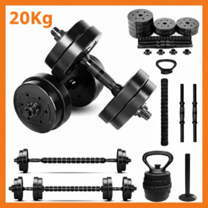 Kit Halteres e Kettlebell Ajustável BLACK 20Kg
