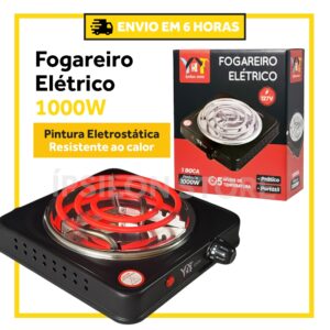 Fogão Fogareiro Elétrico Portátil
