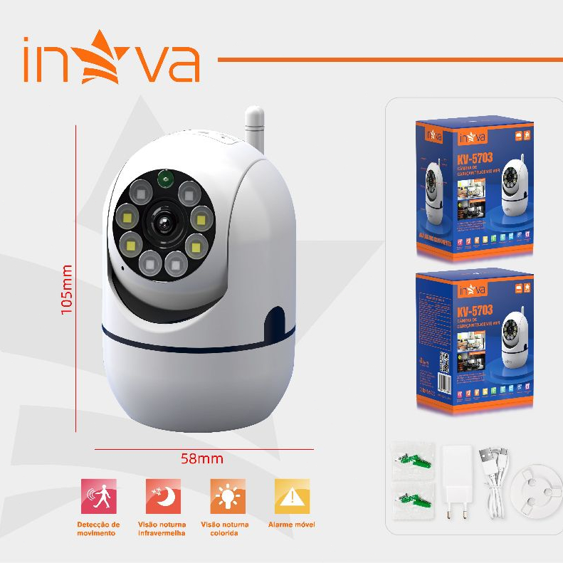 Inova WiFi Babá Eletrônica 360° - Image 6