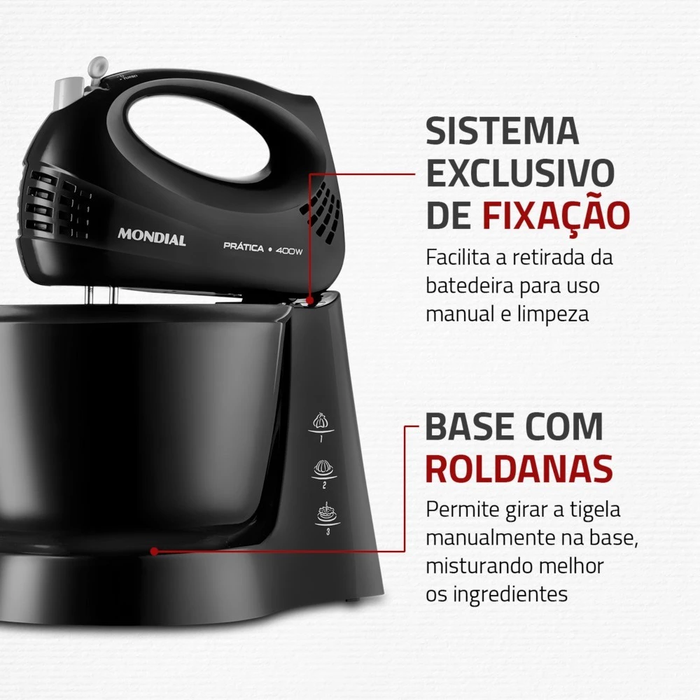 Batedeira Mondial B-44-B - Praticidade com Estilo - Image 4