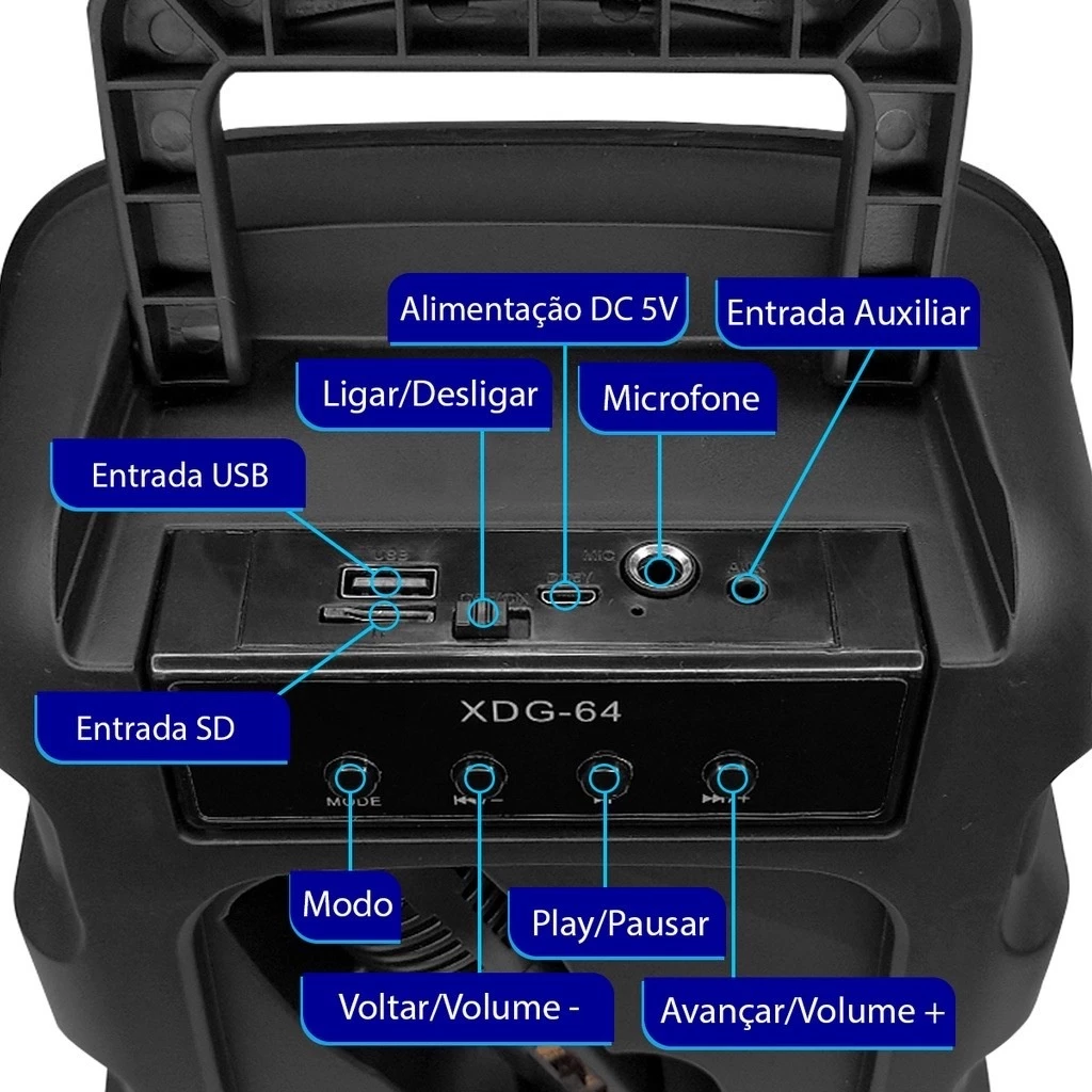 Caixa de som Bluetooth portátil Xtrad - Image 4