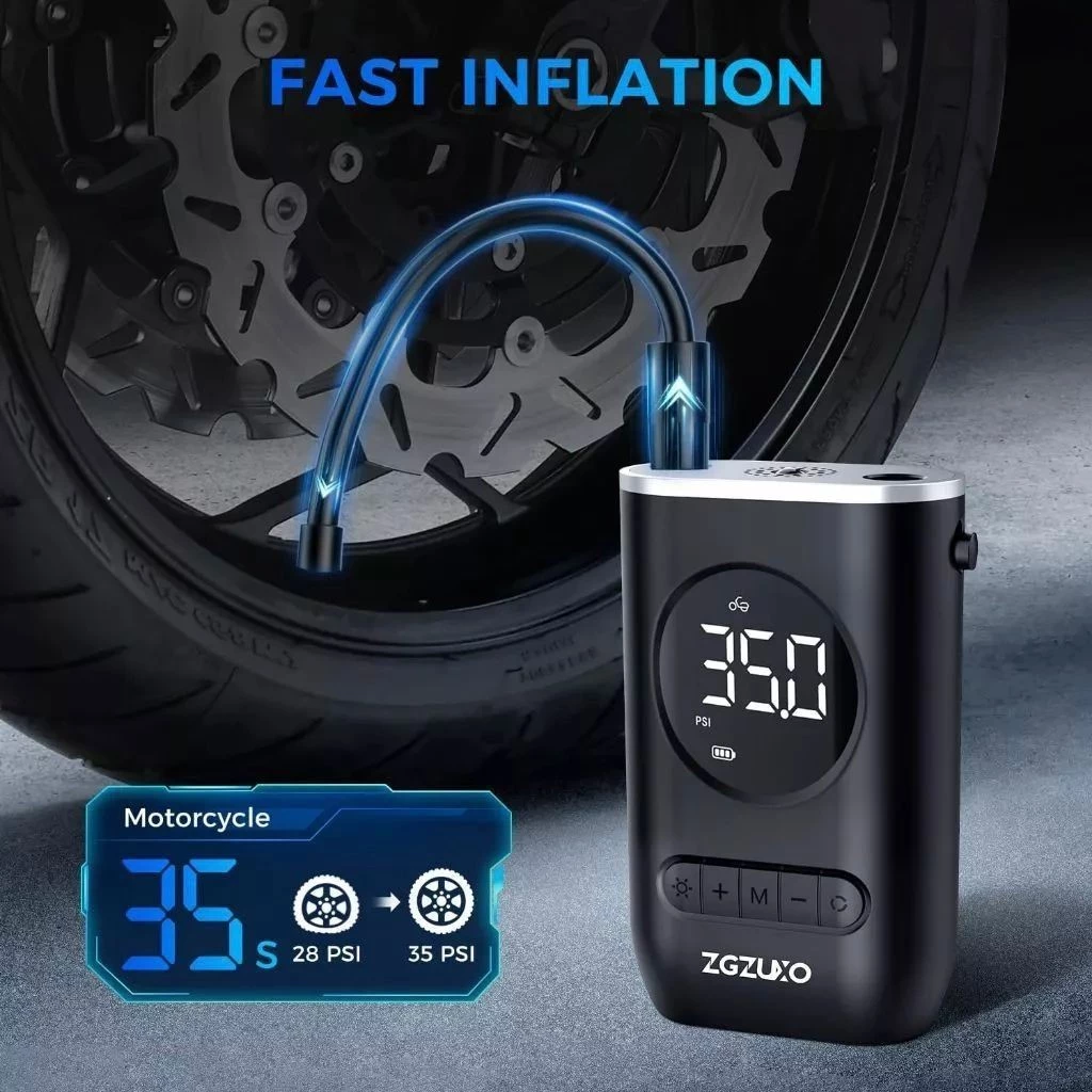 Mini Compressor de Ar Portátil Digital - Image 4