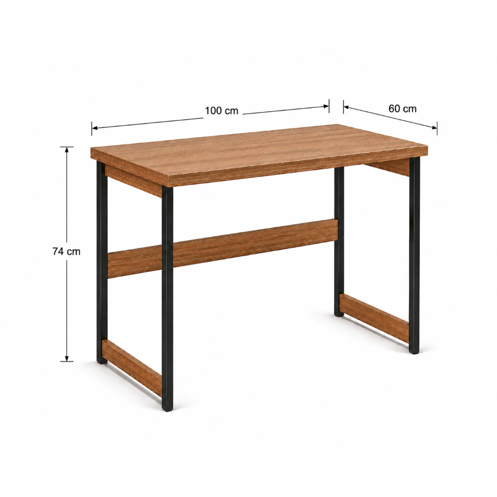 Mesa Escrivaninha Industrial 100x60x74 cm