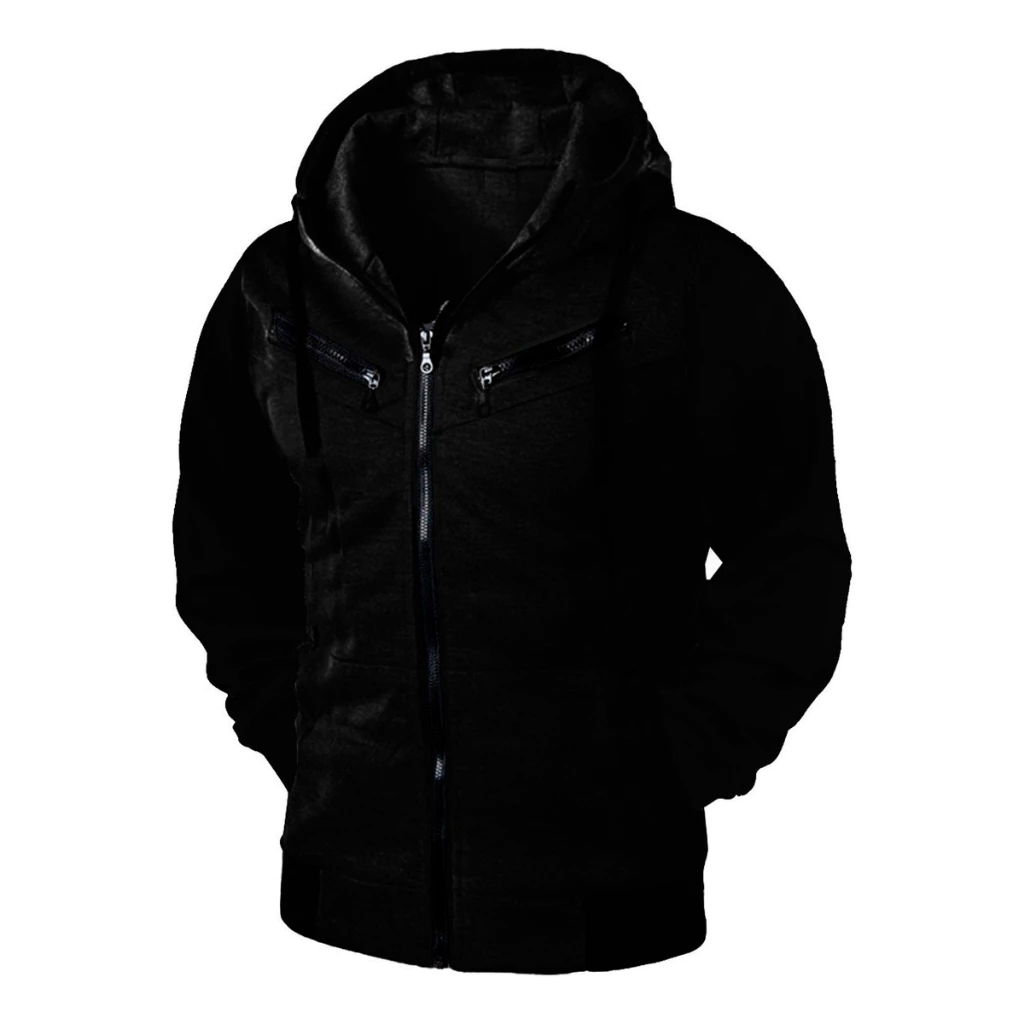 Blusa de Frio Casaco com Zíper e Capuz - Image 3