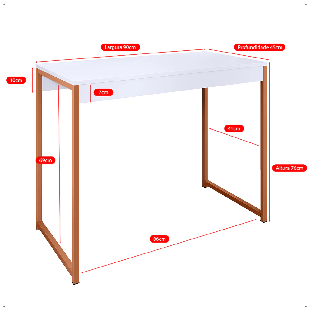 Mesa de Estudo Industrial Ferro Plus - Image 4