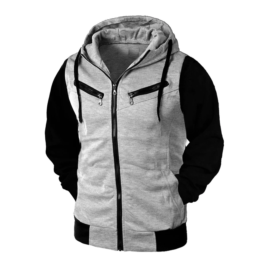 Blusa de Frio Casaco com Zíper e Capuz - Image 4