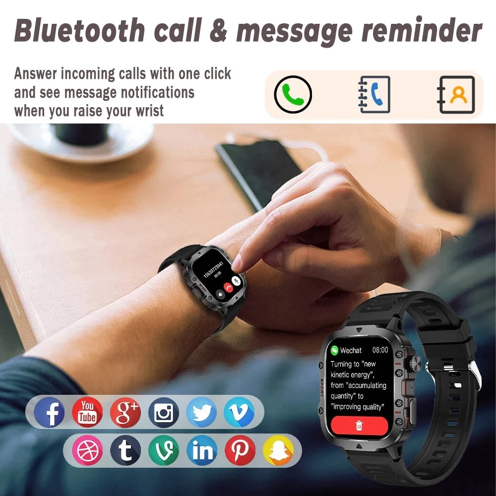 Smart Watch QX11: Estilo e Funcionalidade Três em Um - Image 6