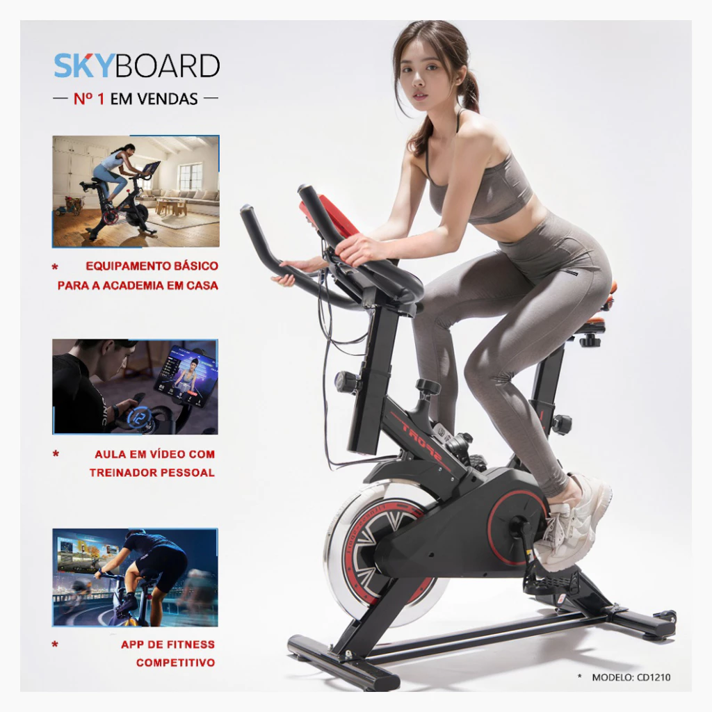 Bicicleta Ergométrica Bluetooth 2.0