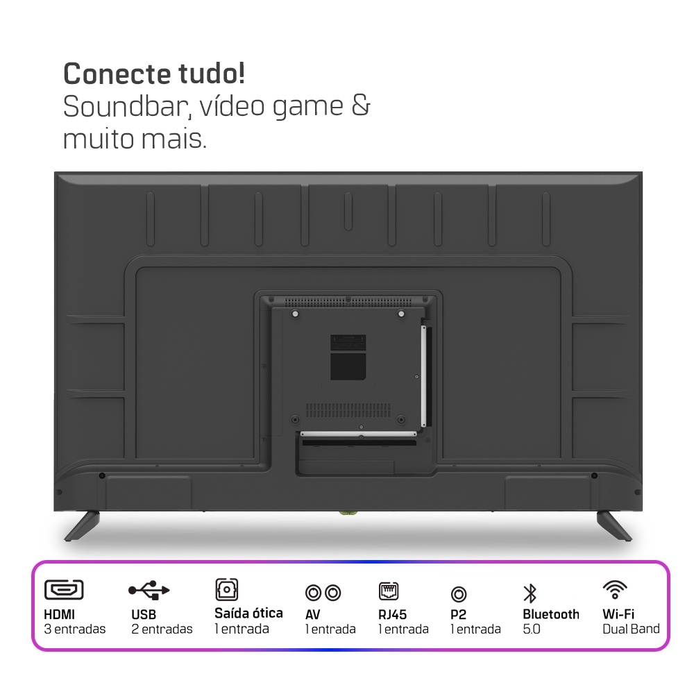Smart TV HQ 50" - Slim e Sem Bordas! - Image 6