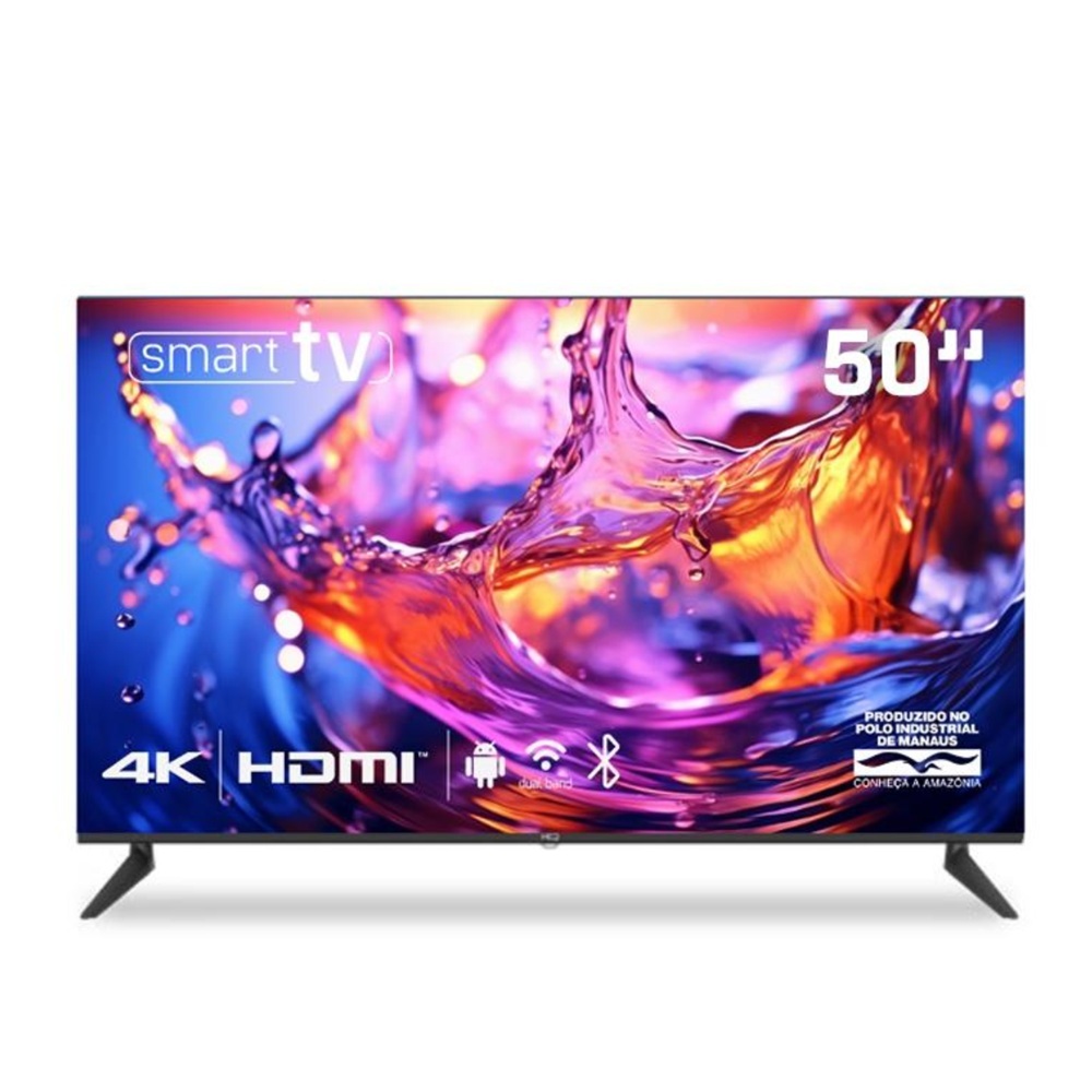 Smart TV HQ 50" - Slim e Sem Bordas!