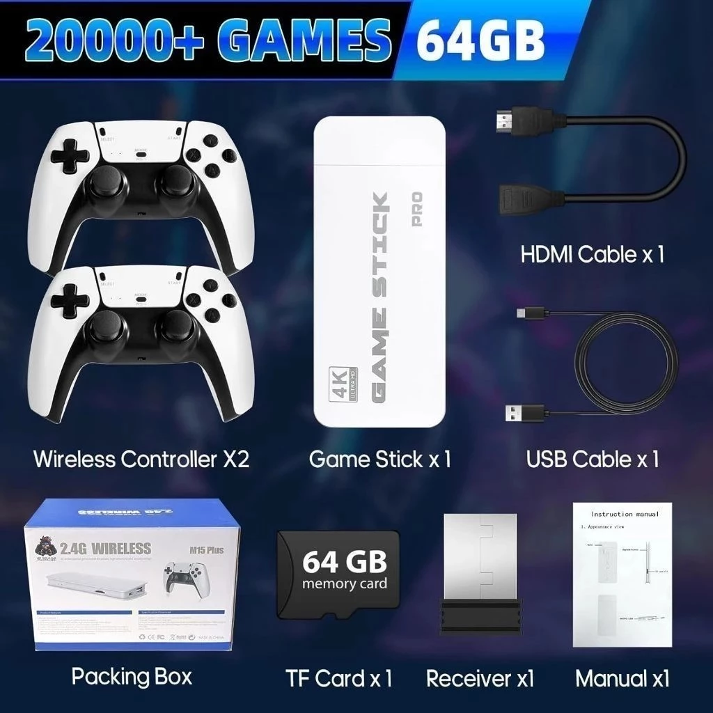 2025 NOVO Vídeo Game Stick M15 Pro 4K - Image 4