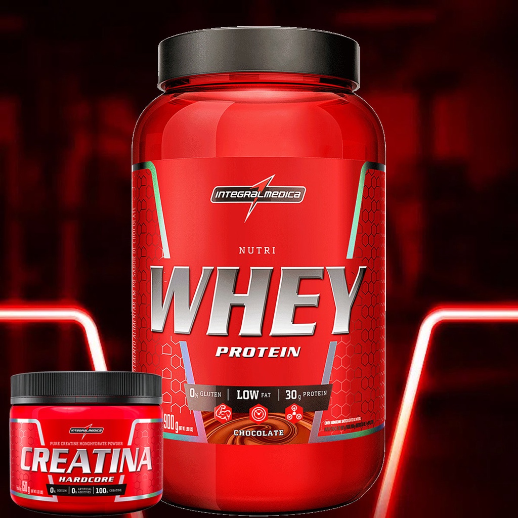 Kit Whey 900g + Creatina 150g