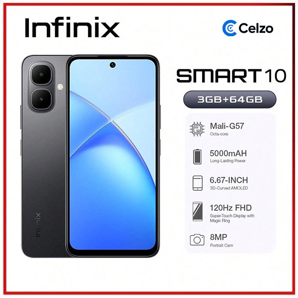 Infinix Smart 10 4G - Elegância e Performance
