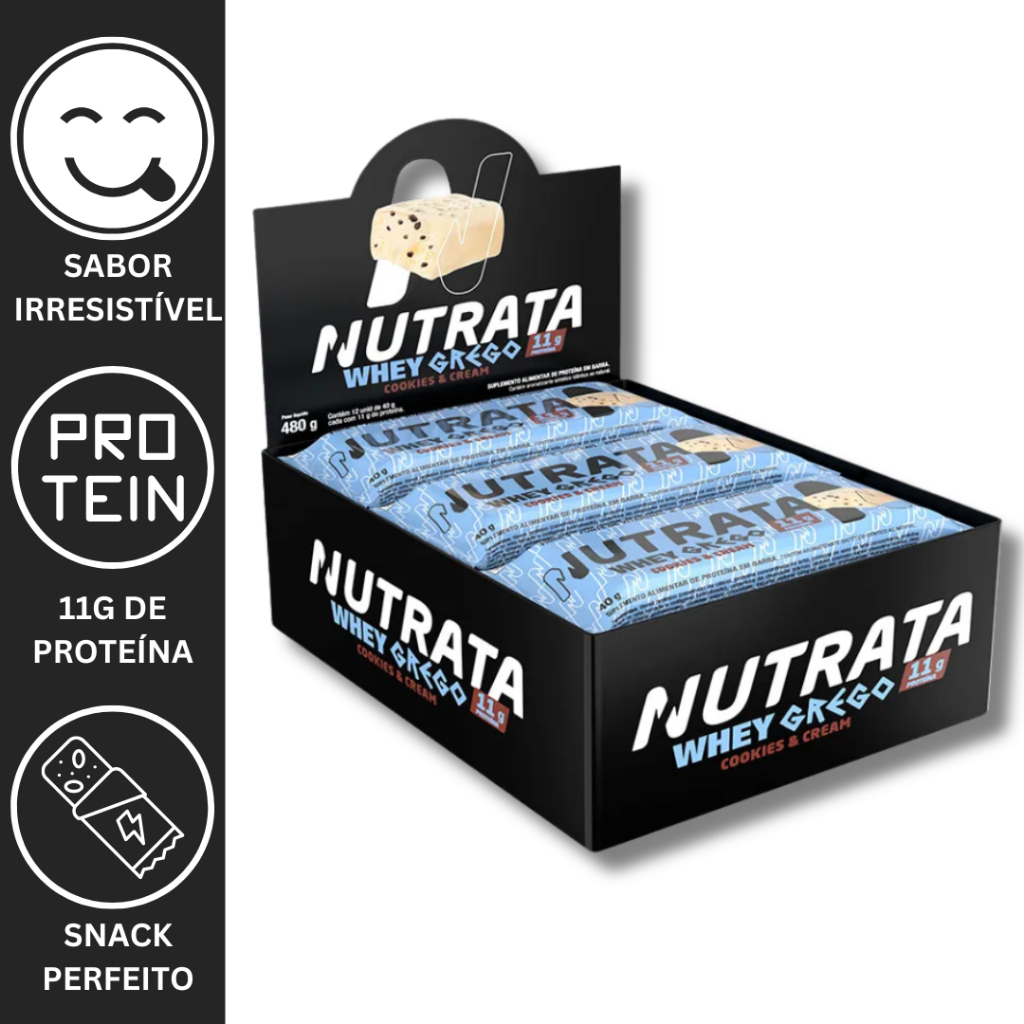 Whey Grego Bar Nutrata - Sabor e Nutrição de Sobremesa!