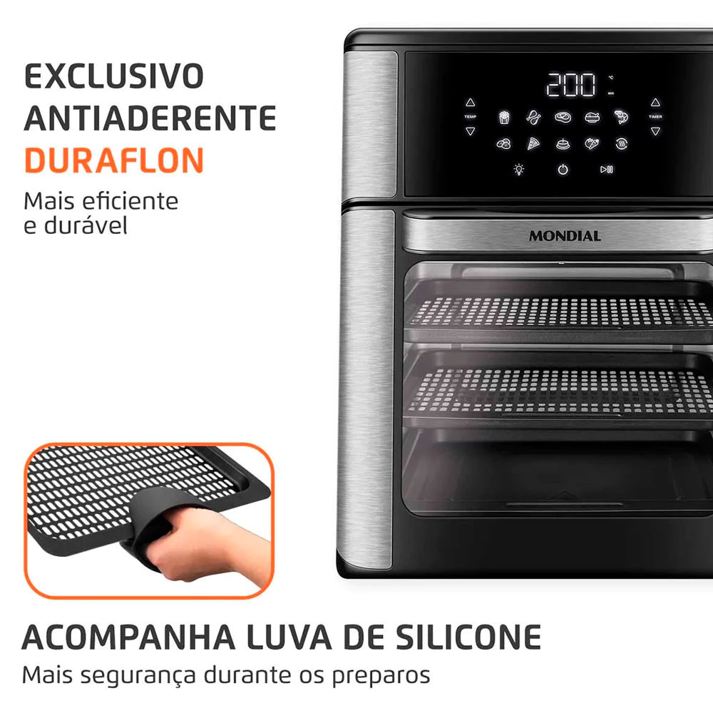 Fritadeira Air Fryer Forno Mondial 12L - Image 4