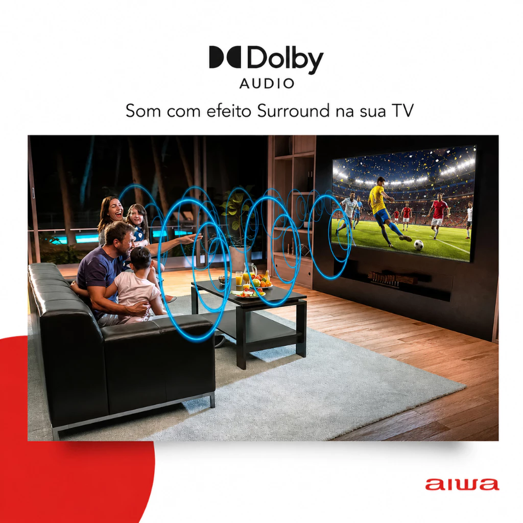 Smart TV 43'' Aiwa – Model AWS-TV-43-BL-02-A - Image 6