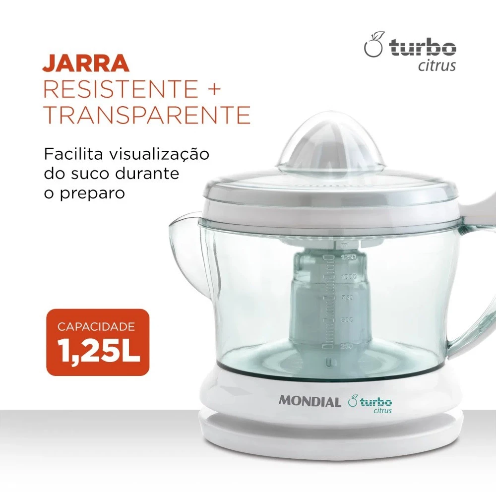 Espremedor Power Turbo Citrus 1,25L