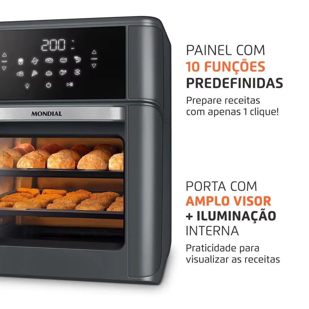 Fritadeira Air Fryer Oven AFON-12L-FG - Image 3