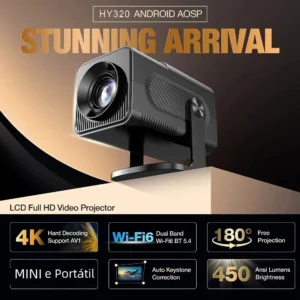 Mini Projetor HY320 MagicCub 1080p Preto