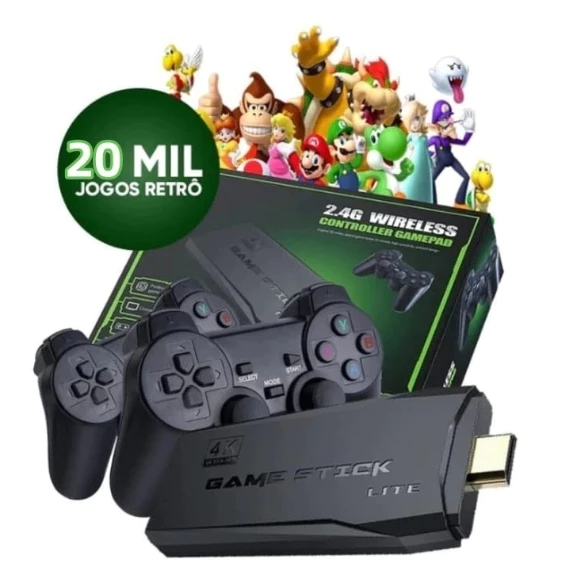 Video Game Stick 4K: 20,000 Jogos!