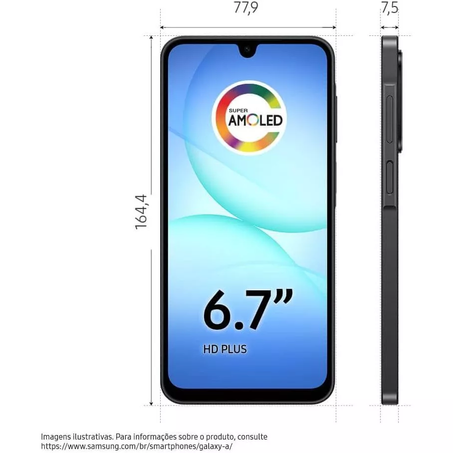 Samsung Galaxy A17 - 128GB, Preto - Image 8